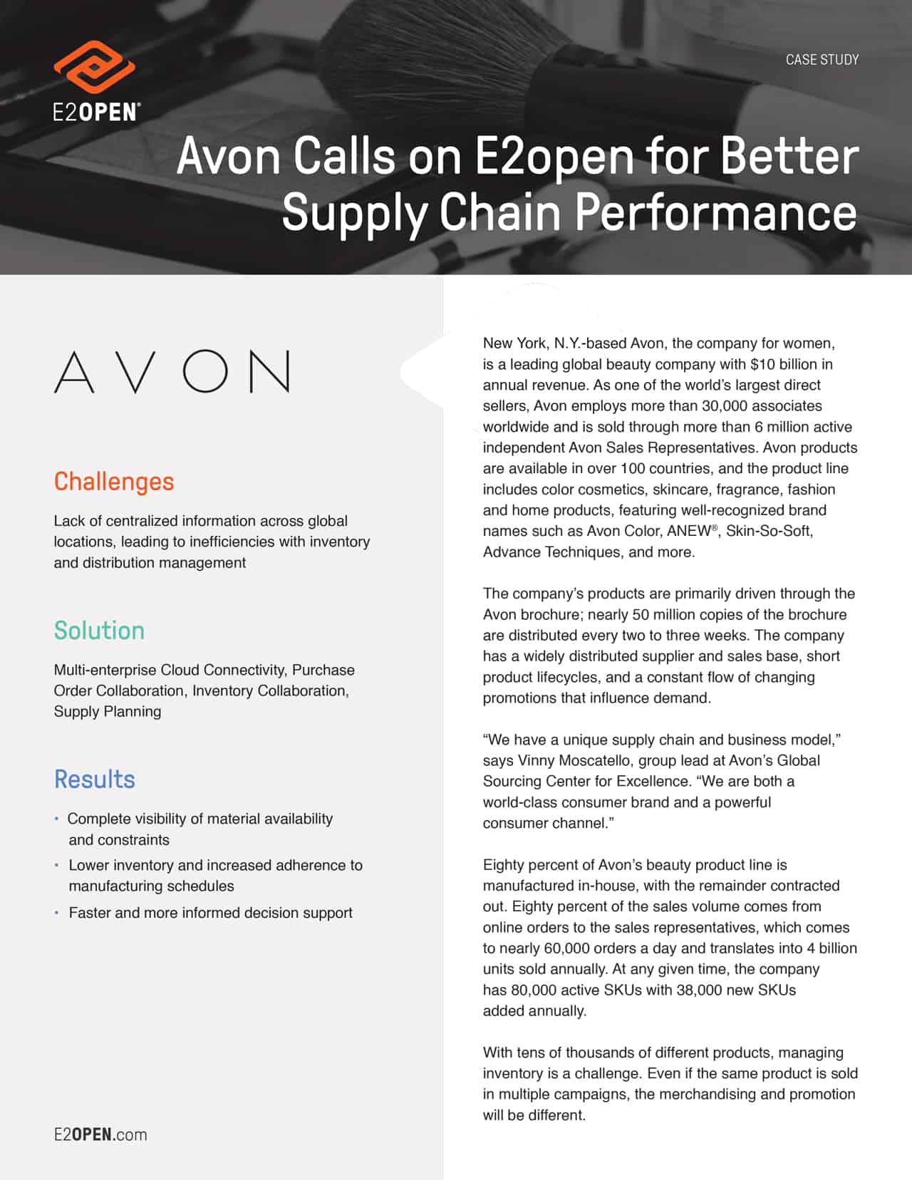 avon beautifies its supply chain case study